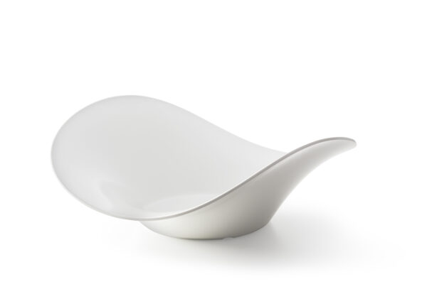 Valge 31x31cm lainekujuline melamiinist taldrik - Image 3