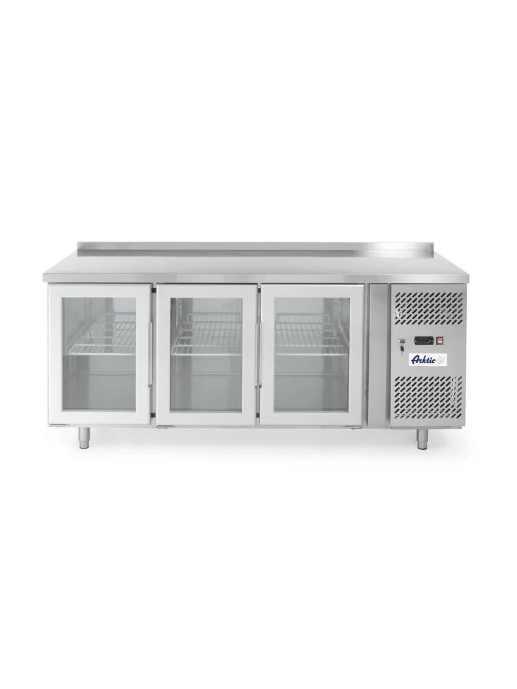420L Klaasitud külmlaud - 3 uksega, agregaadi asukoht küljeL Arktic, 230V/400W, 1795x700x(H)850mm