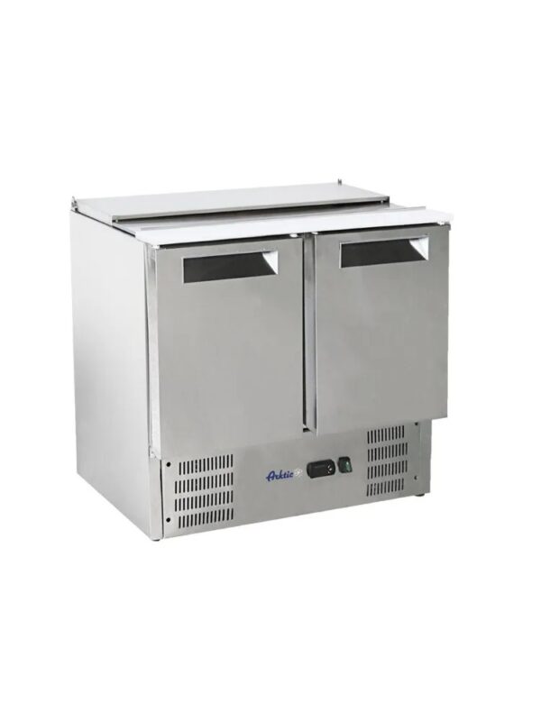 247L 2-ukseline tõstetava kattega külmutatud salatilett 2-kohaline salatilett Arktic 900x700x(H)860mm