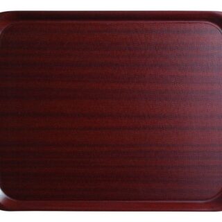 33x43cm Serveerimiskandik Mykonos, täisnurkne, libisemiskindel, mahagon, Cambro