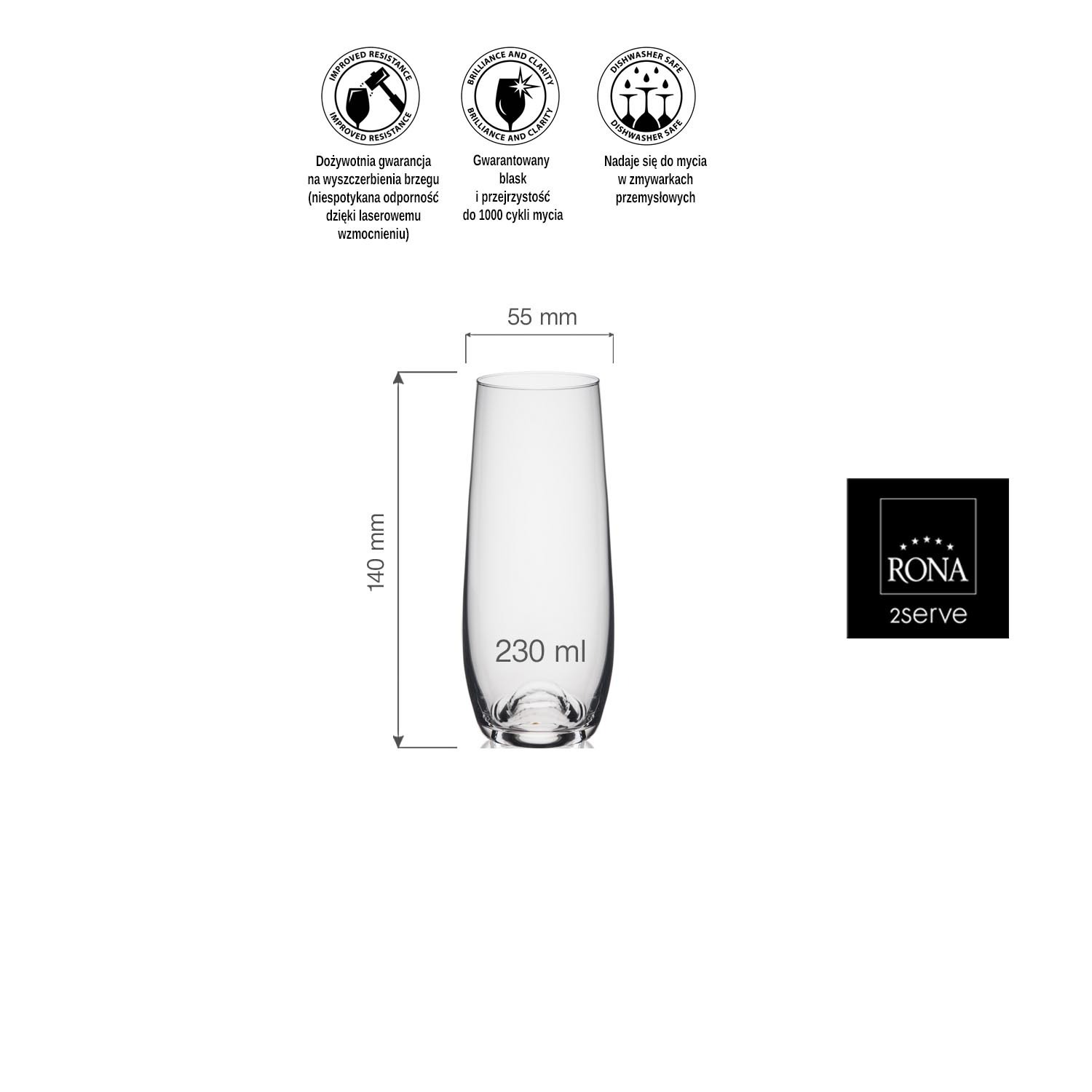 230ml Wine Solution šampanjaklaas - Image 3