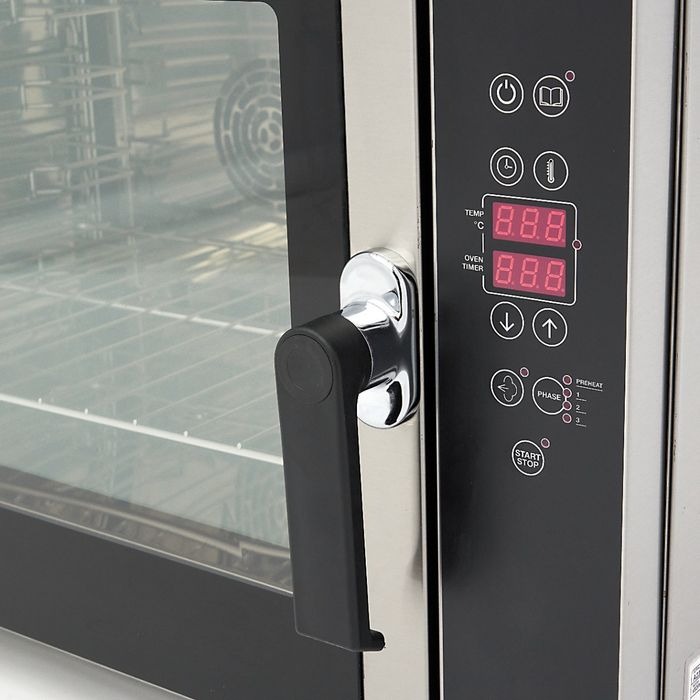 1/1 GN Kombineeritud Auruahi - sobib 4 Ahjuplaadile (60 x 40 cm) - Digitaalne Ekraan - 400V - Image 3