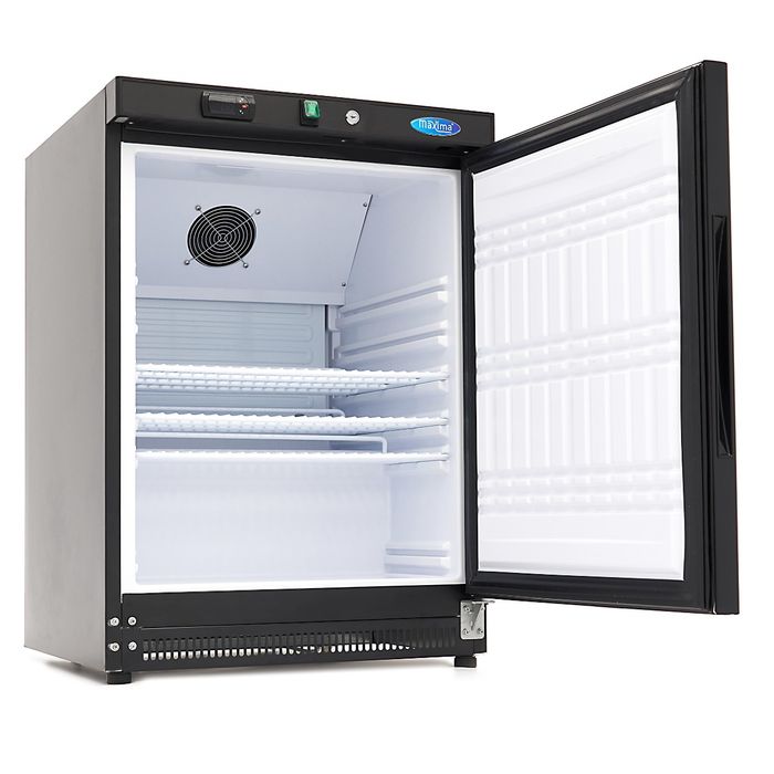 Fridge 200L 3 Adjustable Shelves Black