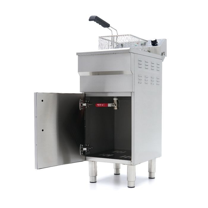 16L Fritüür, 1 korv, tühjenduskraaniga ja alusega, 230V - Image 2