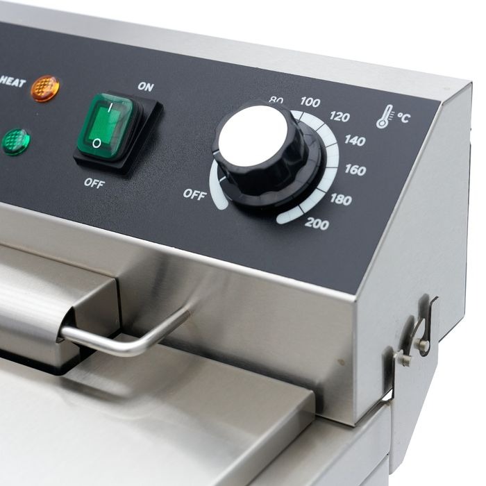 16L Fritüür, 1 korv, tühjenduskraaniga ja alusega, 230V - Image 7