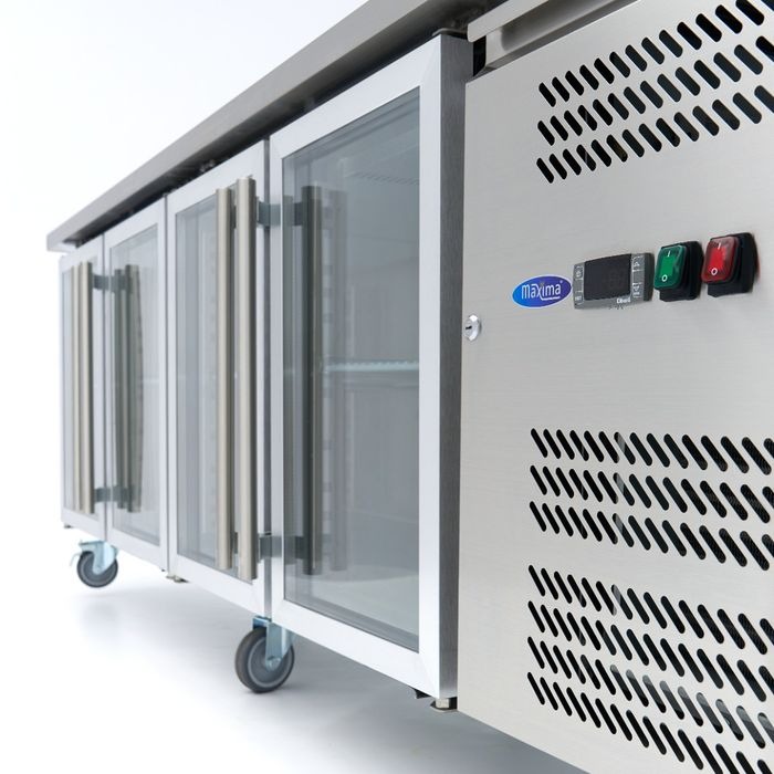 223cm - Töölaua külmik - 4 klaasuksed - Image 7