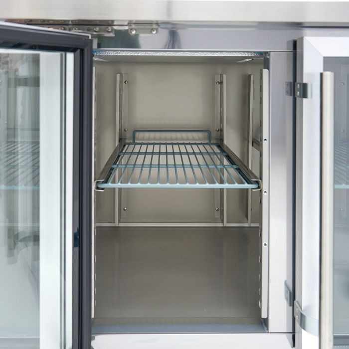 223cm - Töölaua külmik - 4 klaasuksed - Image 6