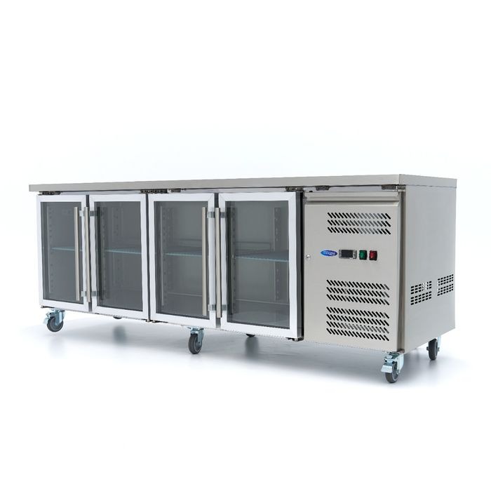 223cm - Töölaua külmik - 4 klaasuksed - Image 13