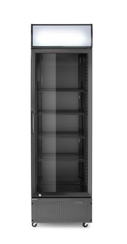 Ühe uksega tagumine baarikülmik taustvalgustusega paneeliga, Arktic, 254L, Must, 220-240V/250W, 578x605x(H)1980mm