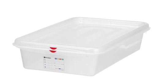 GN2/3 mahuti polüpropüleen 9L Läbipaistev 354x325x(H)100mm Ristkülikukujuline
