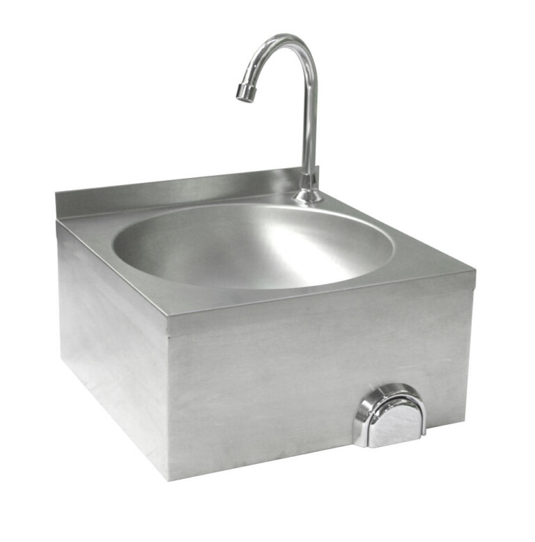 Kontaktivaba segistiga köögivalamu 400x400x(H)450mm