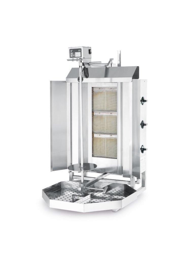 9.75kW Grill shaurma jaoks ProfiLine, gaasiga 470x550x(H)960mm