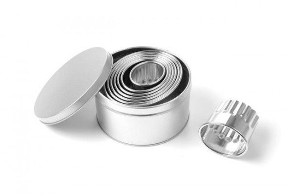 Ovaal sile Küpsisevormid komplekt -  serv 8tk. (H)52mm