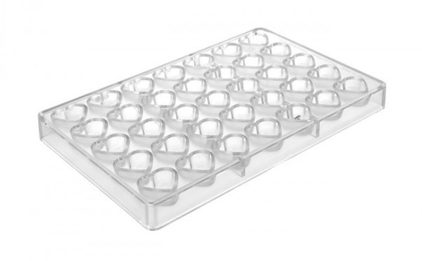 34.7x22x16mm Minišokolaad heart  35 per mold