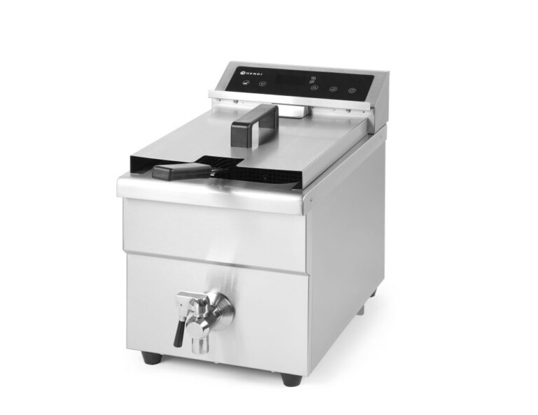 8L Äravoolukraaniga induktsioonfritüür 230V/3500W, 290x485x(H)405mm