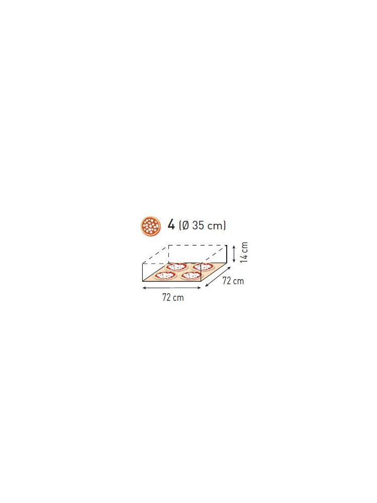 Pitsaahi Basic XL 4, Prismafood, 1 kamber, 400V/6000W, 1000x844x413mm - Image 2