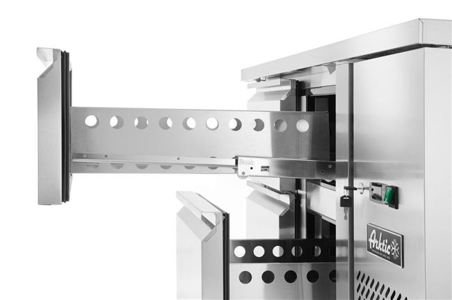 ProfiLine 700 külmlaud - 2 uksega, agregaadi asukoht küljeL Arktic, 230V/250W, 1360x700x(H)850mm - Pilt 7