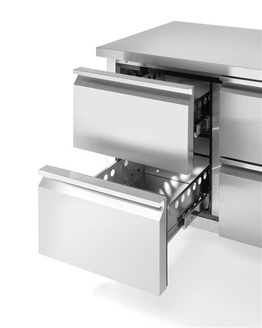 ProfiLine 700 külmlaud - 2 uksega, agregaadi asukoht küljeL Arktic, 230V/250W, 1360x700x(H)850mm - Pilt 5