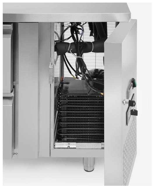 ProfiLine 700 külmlaud - 2 uksega, agregaadi asukoht küljeL Arktic, 230V/250W, 1360x700x(H)850mm - Pilt 3