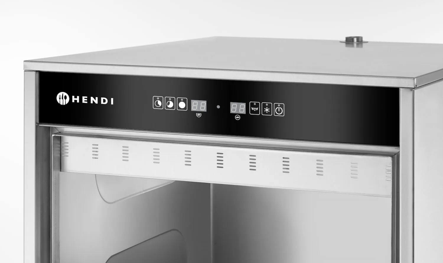 Nõudepesumasin 50 x 60 kandikute ja pottide jaoks, elektrooniline juhtimine, nõudepesuvahendi jaoturi ja äravoolupumbaga 230V/5000W, 595x730x(H)1340mm - Pilt 3