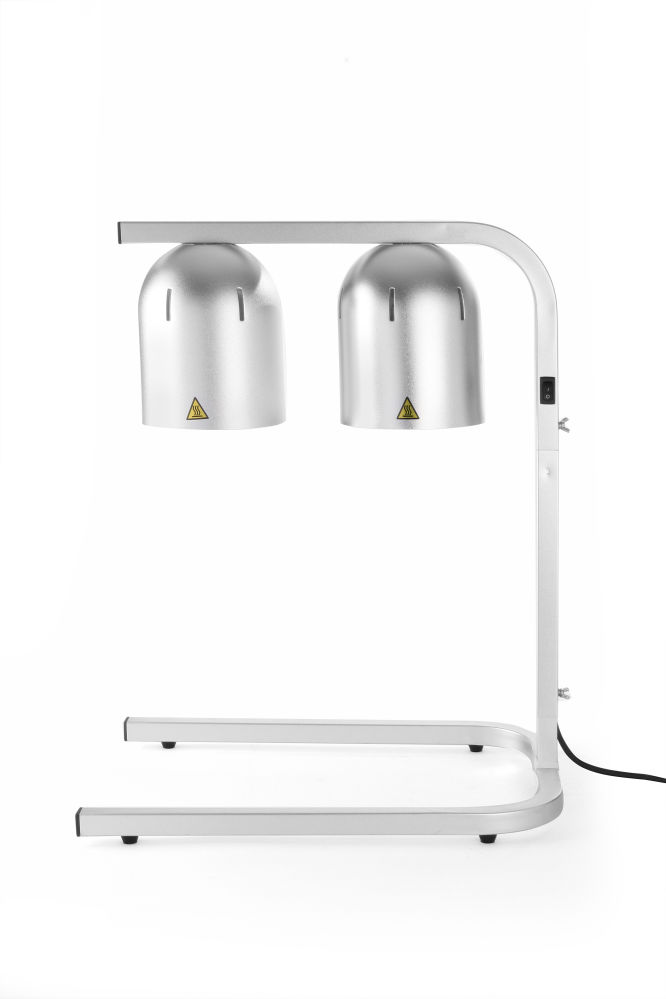 Kaheosaline lamp toidu hoidmiseks soojana 230V/500W, 453x360x(H)790mm