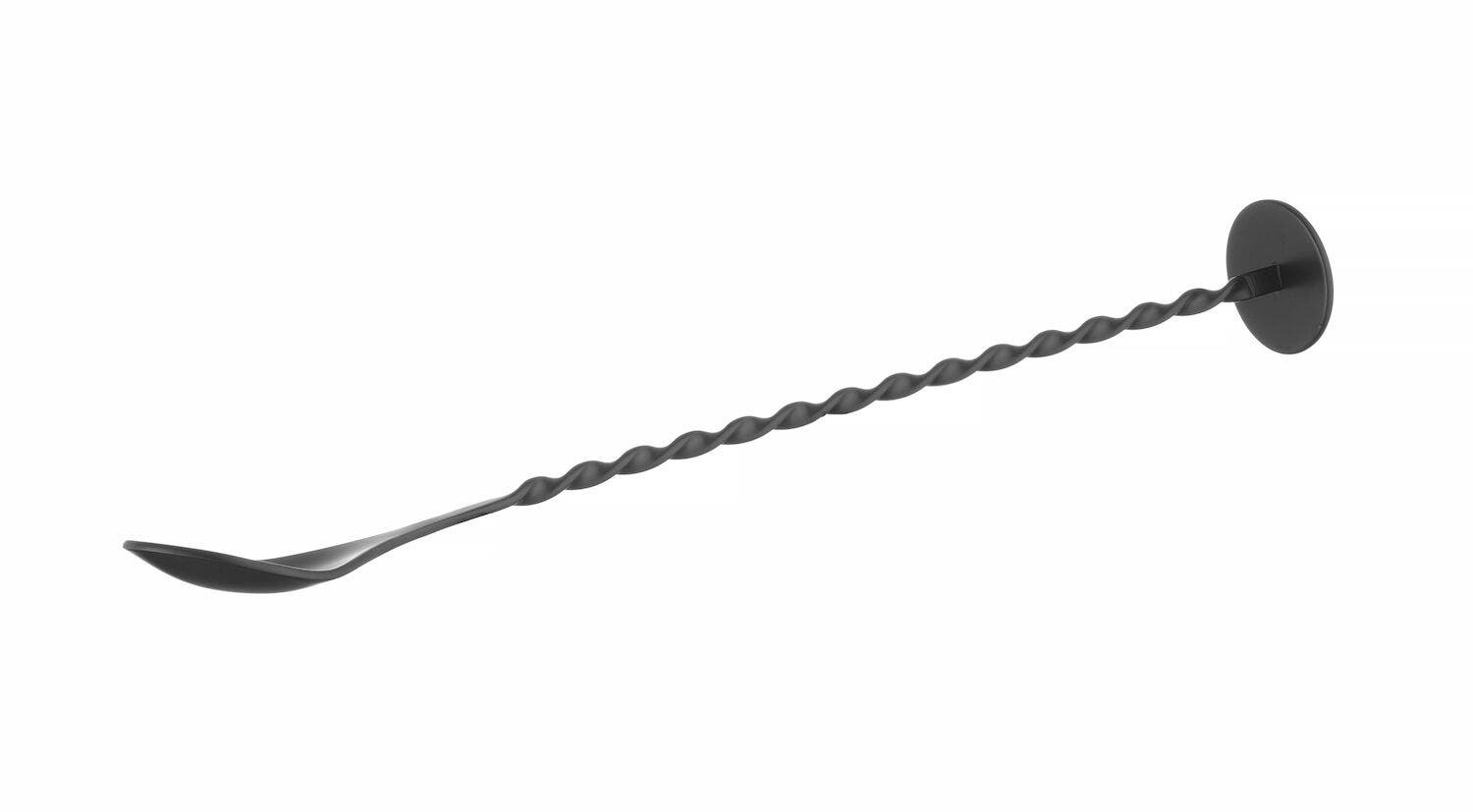 Baarilusikas koos muddleriga, BarUp, Must, 280x35mm - Pilt 3