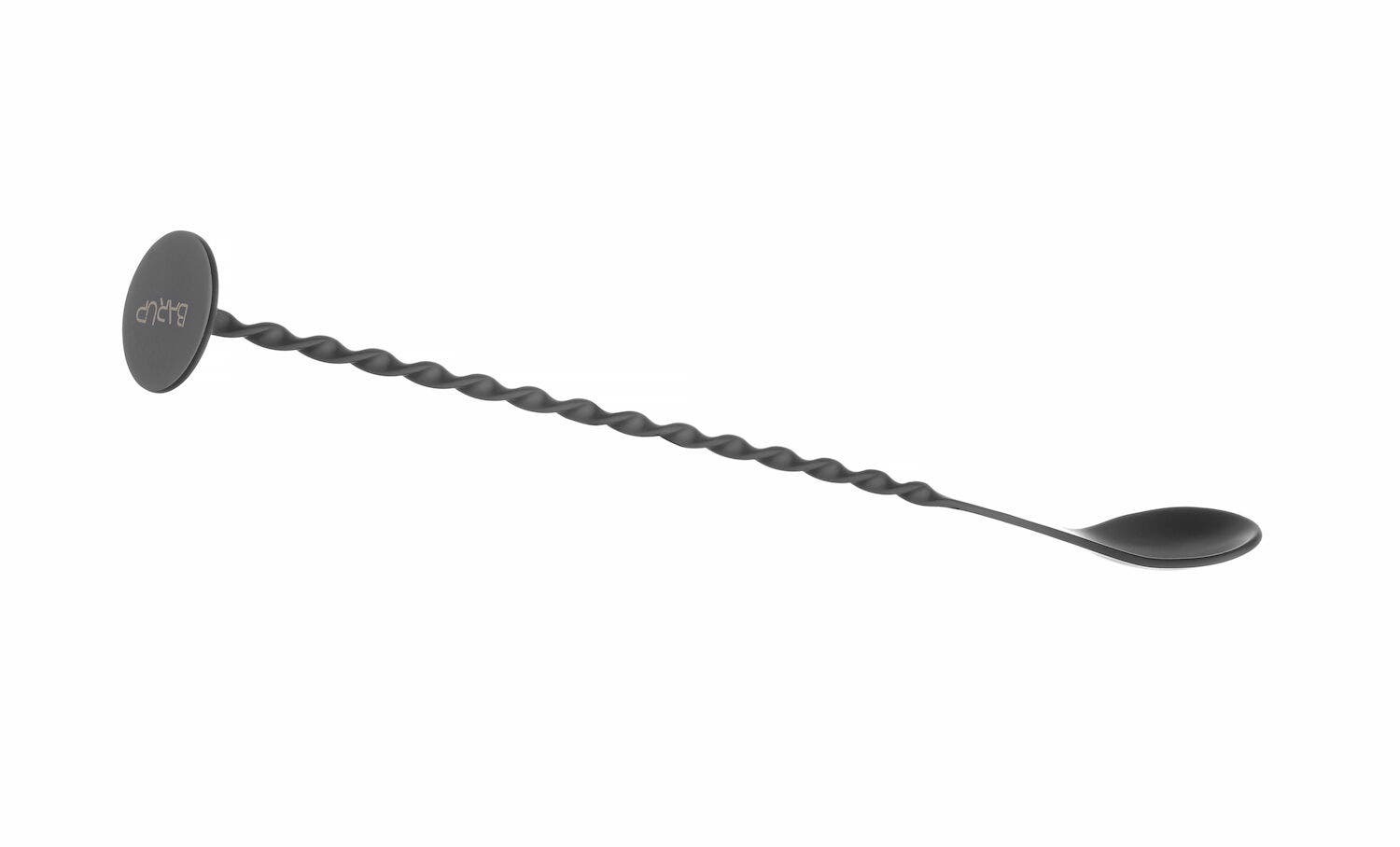 Baarilusikas koos muddleriga, BarUp, Must, 280x35mm - Pilt 2