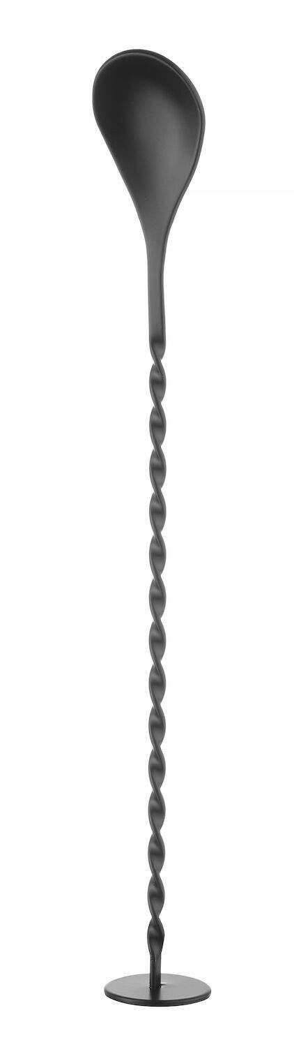 Baarilusikas koos muddleriga, BarUp, Must, 280x35mm - Pilt 4