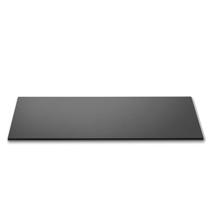 851x197mm Karastatud klaastaldrik must