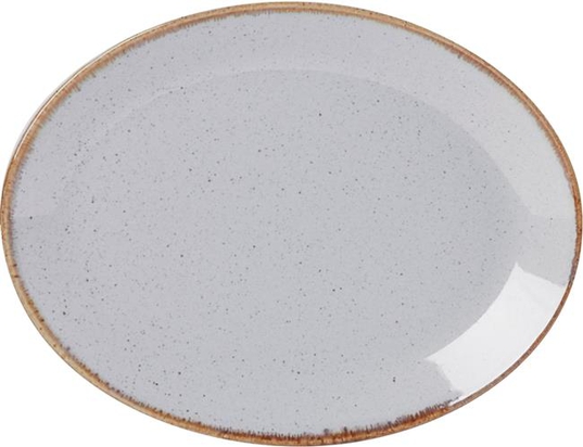 31x24cm TuhaVärvi ovaalne taldrik