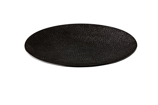 275mm Kõrgstruktuuriga lame taldrik must