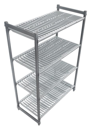 915x460x1830mm Stellaaž (riiul) Camshelving® Basics Plus hoiustamiseks komposiitmaterjalist, 4 ventileeritava riiuliga, Cambro,