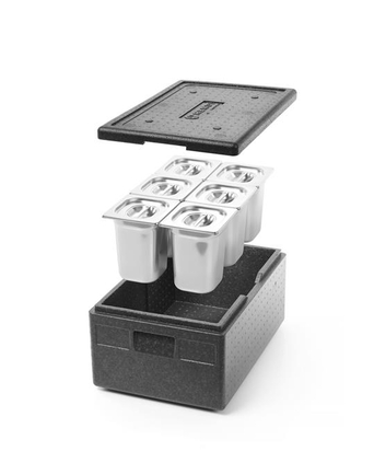 GN1/1 222mm of containers GN1 6/6 6 200mm and a Kaas with a silicone seal