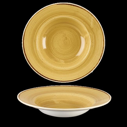 28cm Stonecast Mustard laia äärega kauss