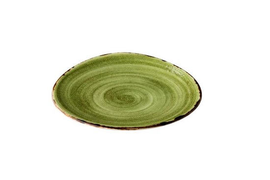 210mm Jersey kolmnurkne taldrik roheline