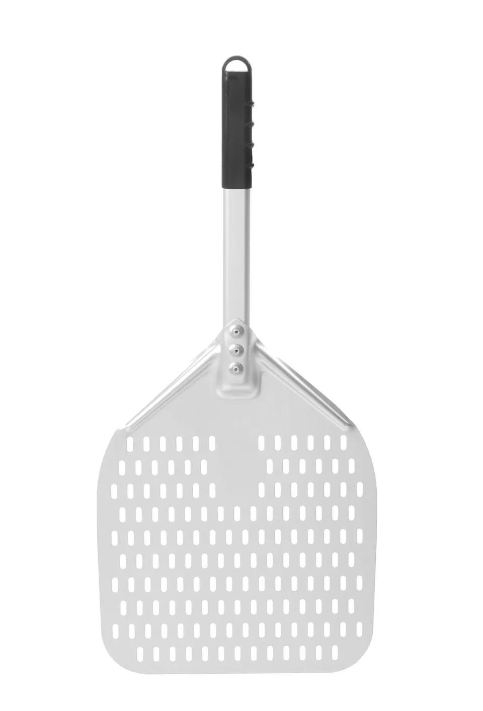 350x710mm Pitsakühvel lühikese käepidemega, kandiline, perforeeritud - Pilt 2
