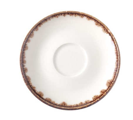 160mm Vanilla cappucino saucer
