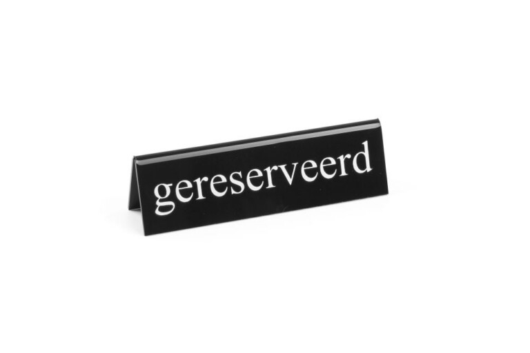 reserved Lauapealne infosilt - "reserveeritud" 130x30x38mm