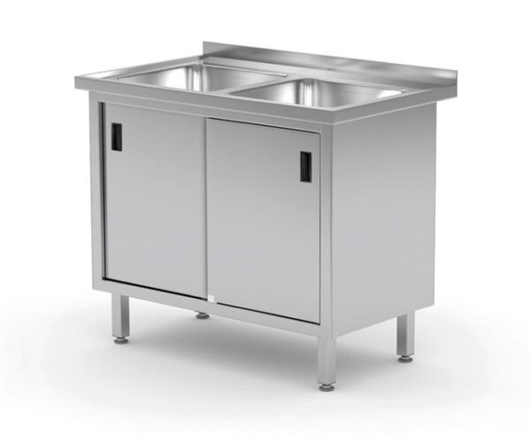1000x600x850mm Laud kahe valamukapiga hingedega ustega