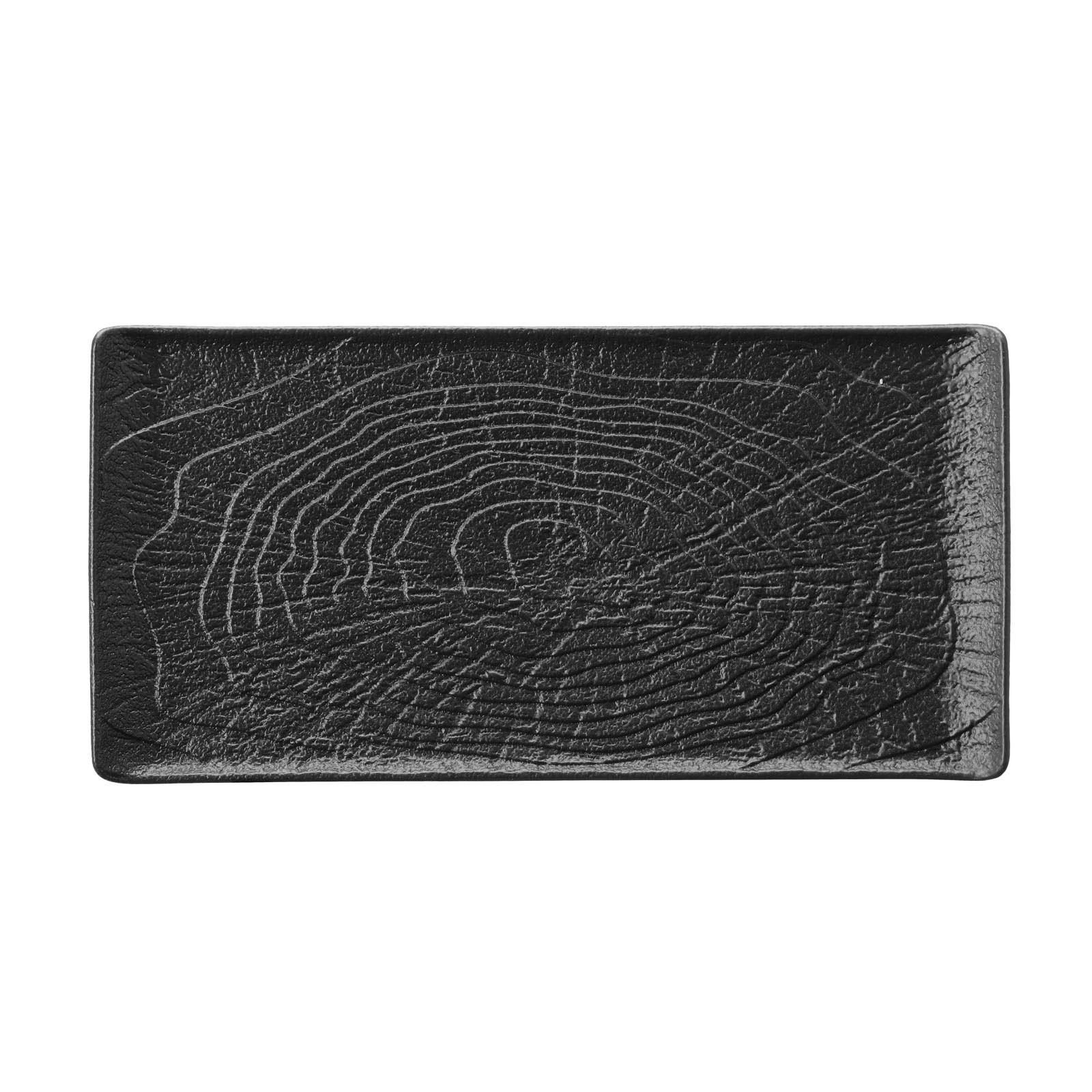 Crust - rectangular plate 46.8x10x1.5cm in black