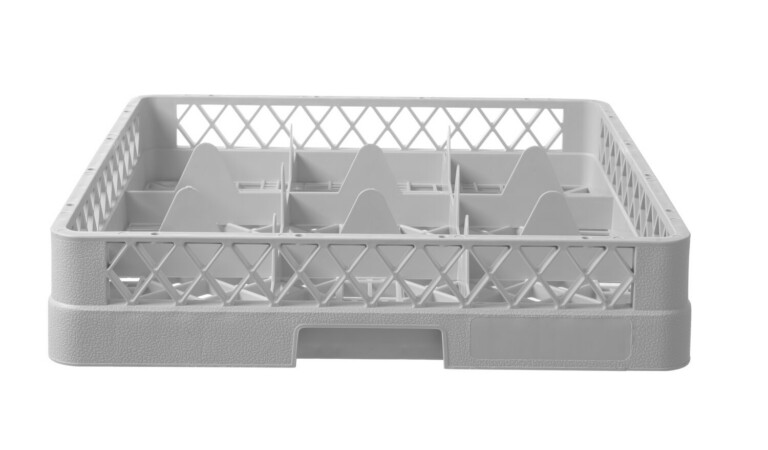 500x500x104mm Nõudepesumasina korv klaasist esemetele 9 sektsiooni