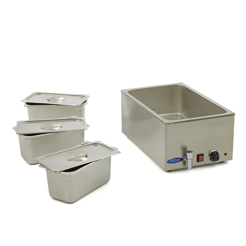 Marmiit GN1/1 Bain Marie kraanikaussi - 3 x 1/3 GN komplekt - Image 4
