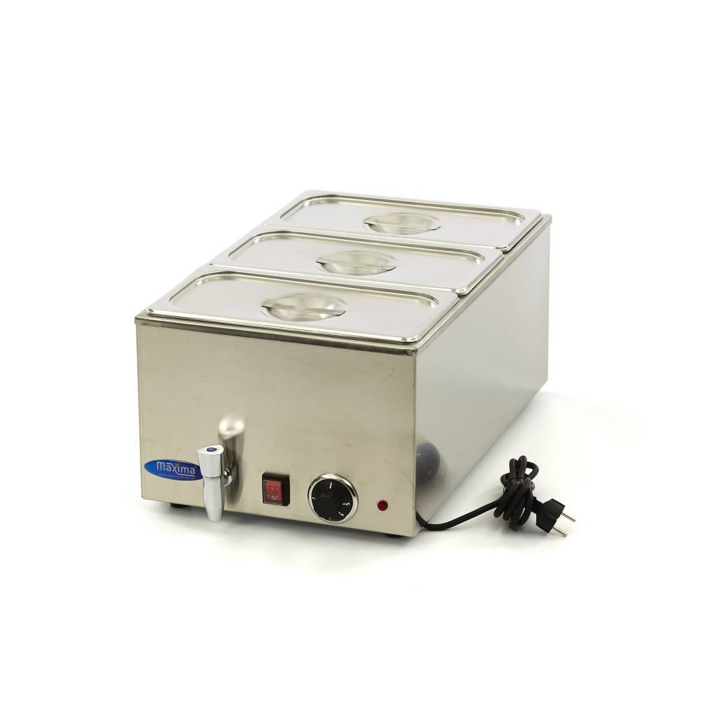 Marmiit GN1/1 Bain Marie kraanikaussi - 3 x 1/3 GN komplekt