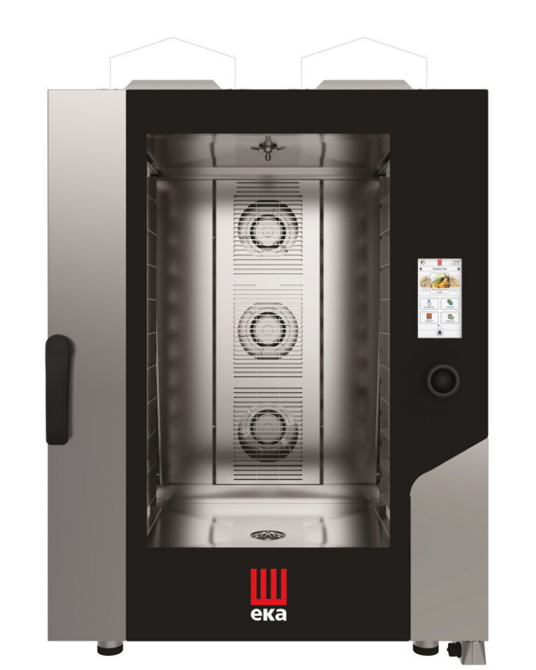 10x60x40cm Touch Screen Bakery automaatse pesemissüsteemiga, – elektroonilise juhtimisega, gaasiahi, Tecnoeka, 18000kW, 850x1035x(H)1230mm