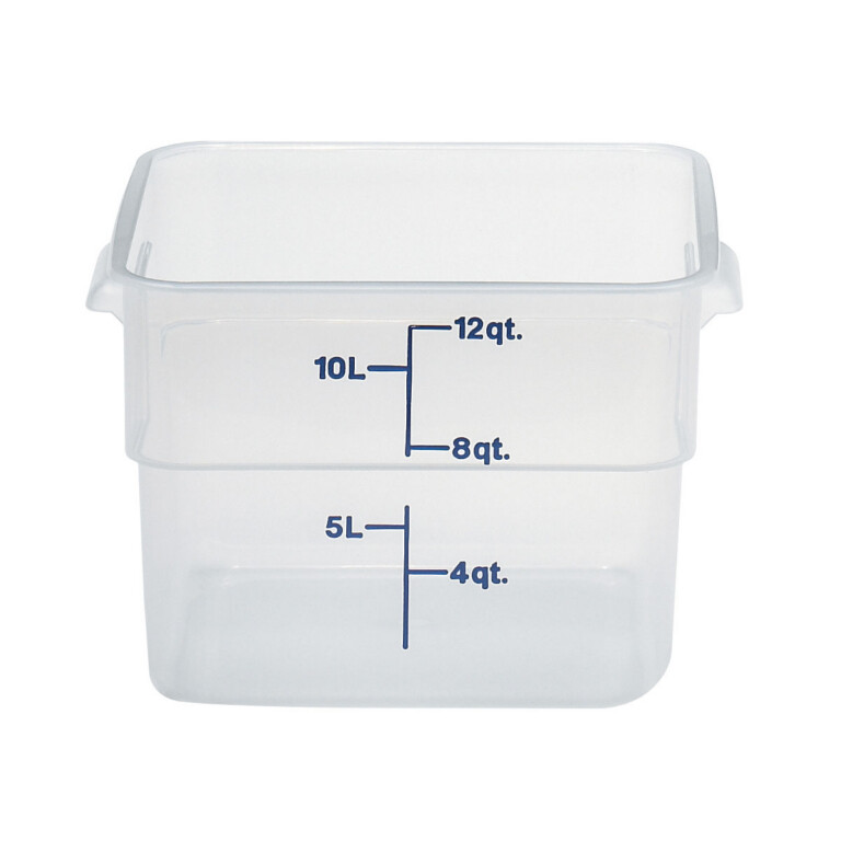 11.4L CamSquare® läbipaistev polüpropüleenist konteiner söökidele, Cambro, 11,4 L 256x310x210mm