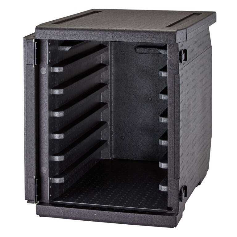126L Soojusisolatsioonkonteiner Cam GoBox® frontaalse laadimisega, konteineritele 600x400 mm, 6 integreeritud juhikuga, Cambro, 770x540x687mm