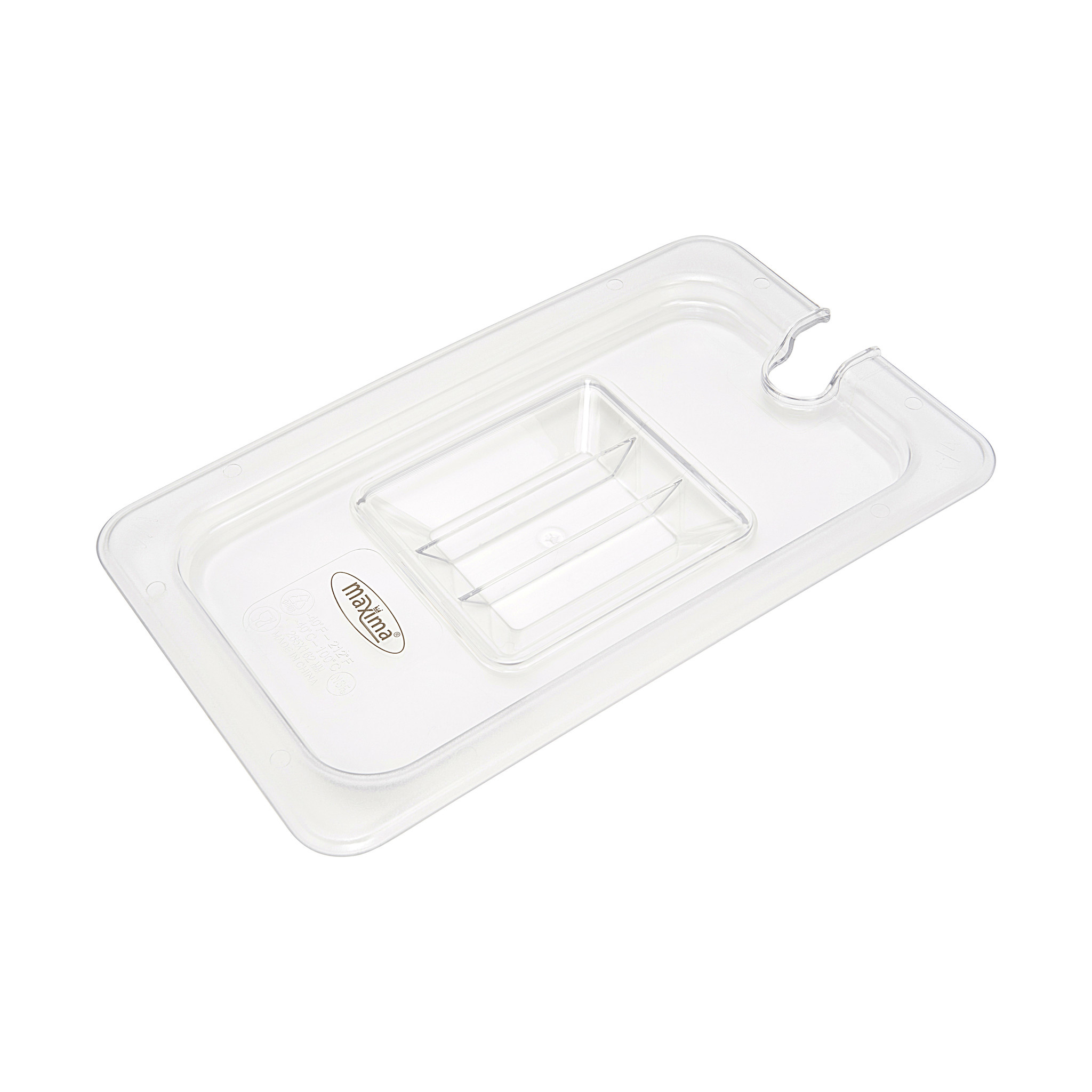 Kaas GN1/6 - with Recess - Polycarbonate