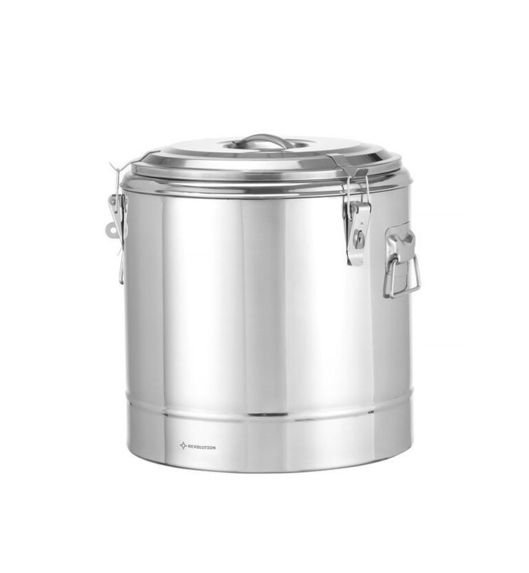 Isoleeritud kaasaskantav konteiner, HENDI, Kitchen Line, 31L, Hõbedane, ⌀400x(H)445mm