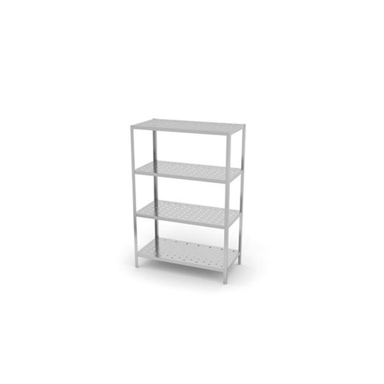 1200x500x1800mm Storage rack 4 perforated riiulid welded