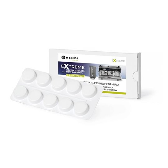 Extreme puhastustabletid professionaalsete kohvimasinate puhastamiseks 40 blisterpakendit, igas pakendis 10 tabletti